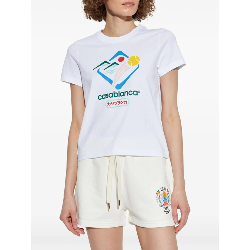 Casablanca T Shirt - Bianco | 13e91022d85a3998b4fa5aecd7b90e2d0c56bb96