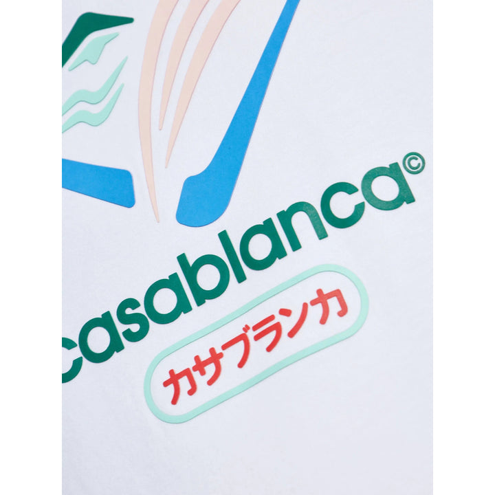 Casablanca T Shirt - Bianco | 5ade5c9eca9ac4f6f3938472f4633adc0e988318