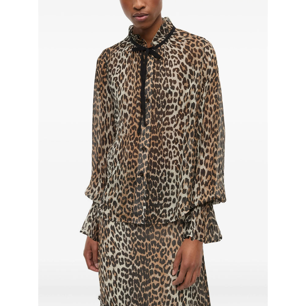 Ganni Camicie - Neutri, Marrone | d73c16846dba1fee0baacaca9e63856cbb68e83b