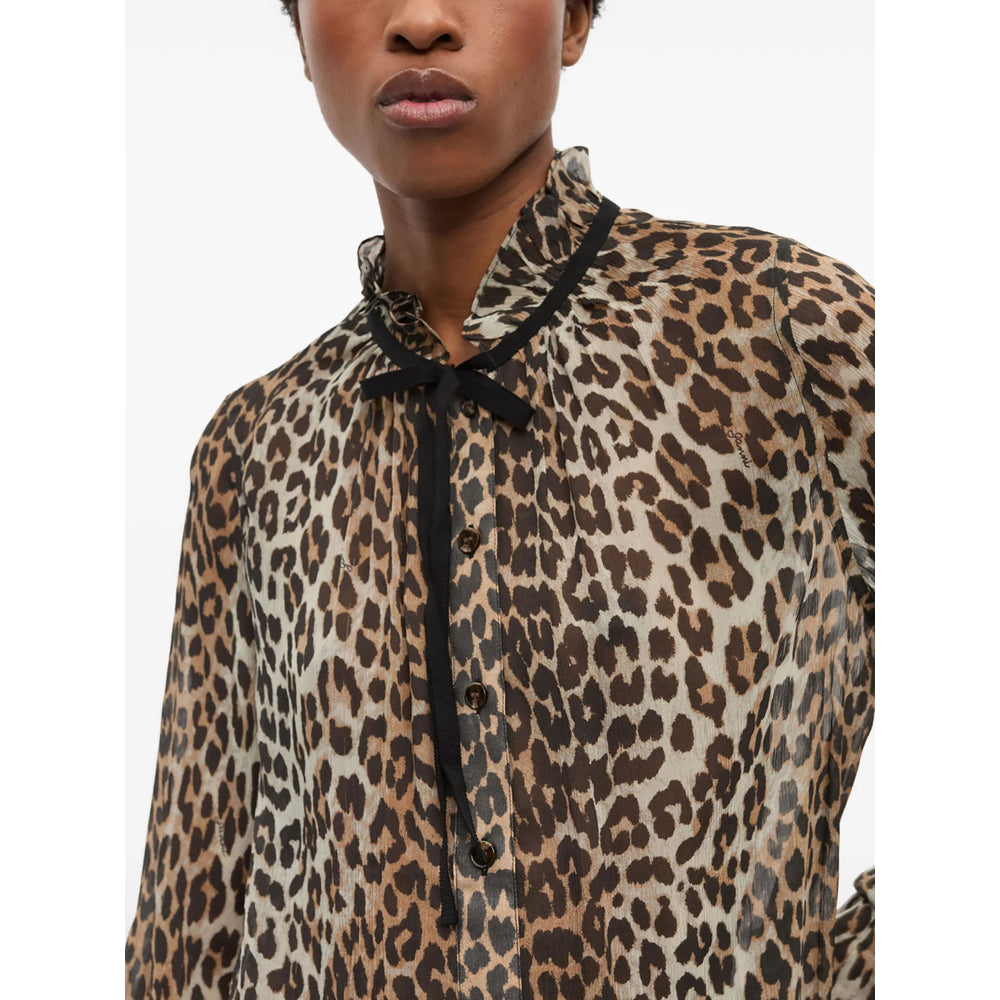 Ganni Camicie - Neutri, Marrone | 6ac0396118e0fcf79e55b9280f95b30381f3f46b