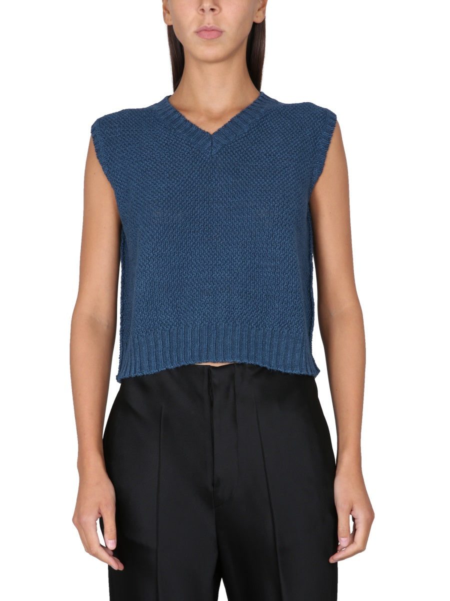 Maison Margiela Gilet - Blu | Wanan Luxury