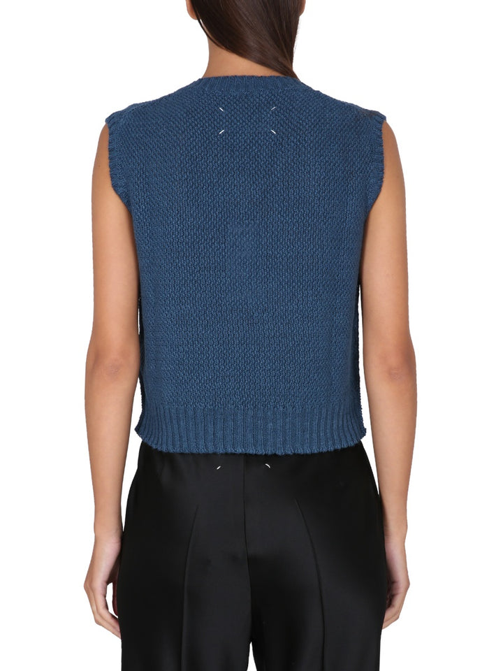 Maison Margiela Gilet - Blu | Wanan Luxury