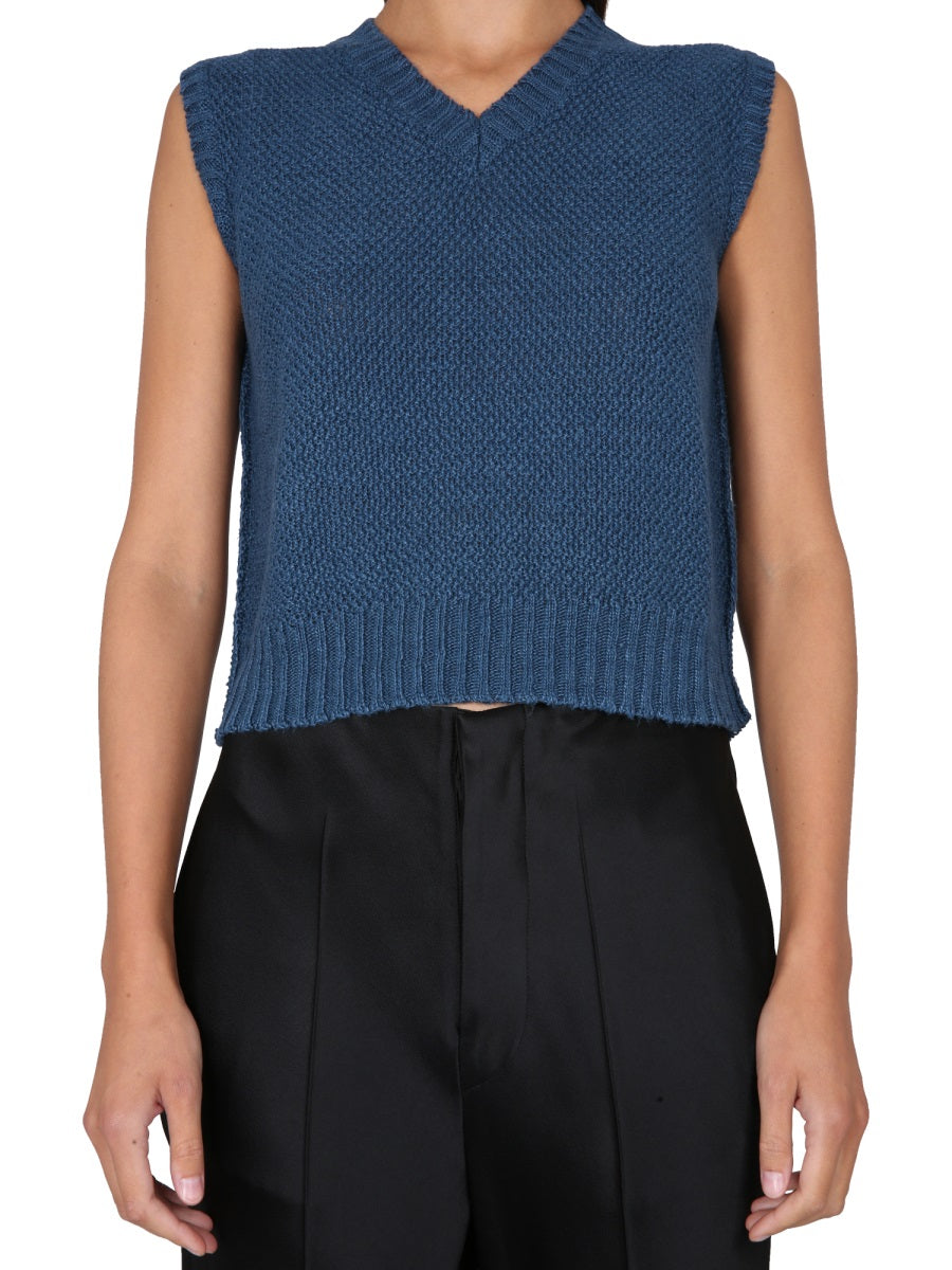 Maison Margiela Gilet - Blu | Wanan Luxury