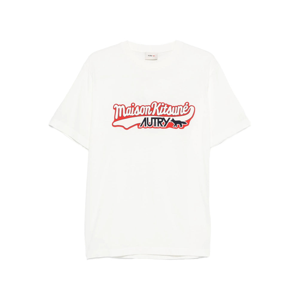 Maison Kitsune X Autry T Shirt - Bianco | 5cf21617fb97dc1daa18706e500cb6a9db81a34d