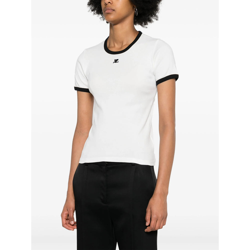 CourrèGes T Shirt - Bianco, Nero | c81bd037ead6b5b789279af7d2ef7d30b411378a