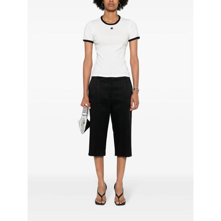 CourrèGes T Shirt - Bianco, Nero | bf2a9315f764eece8c2edc035ec7afef5a16acc6