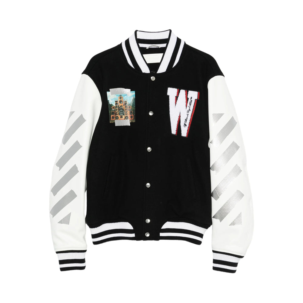 Off-White Leather Outerwears - Nero, Bianco | 655918042a43f52c8e69a73dee3bd1359a113501