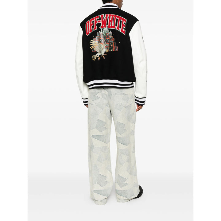 Off-White Leather Outerwears - Nero, Bianco | 3aabb9cd5e07a7ffd6a8cace6c3e27fa3e3d11e5