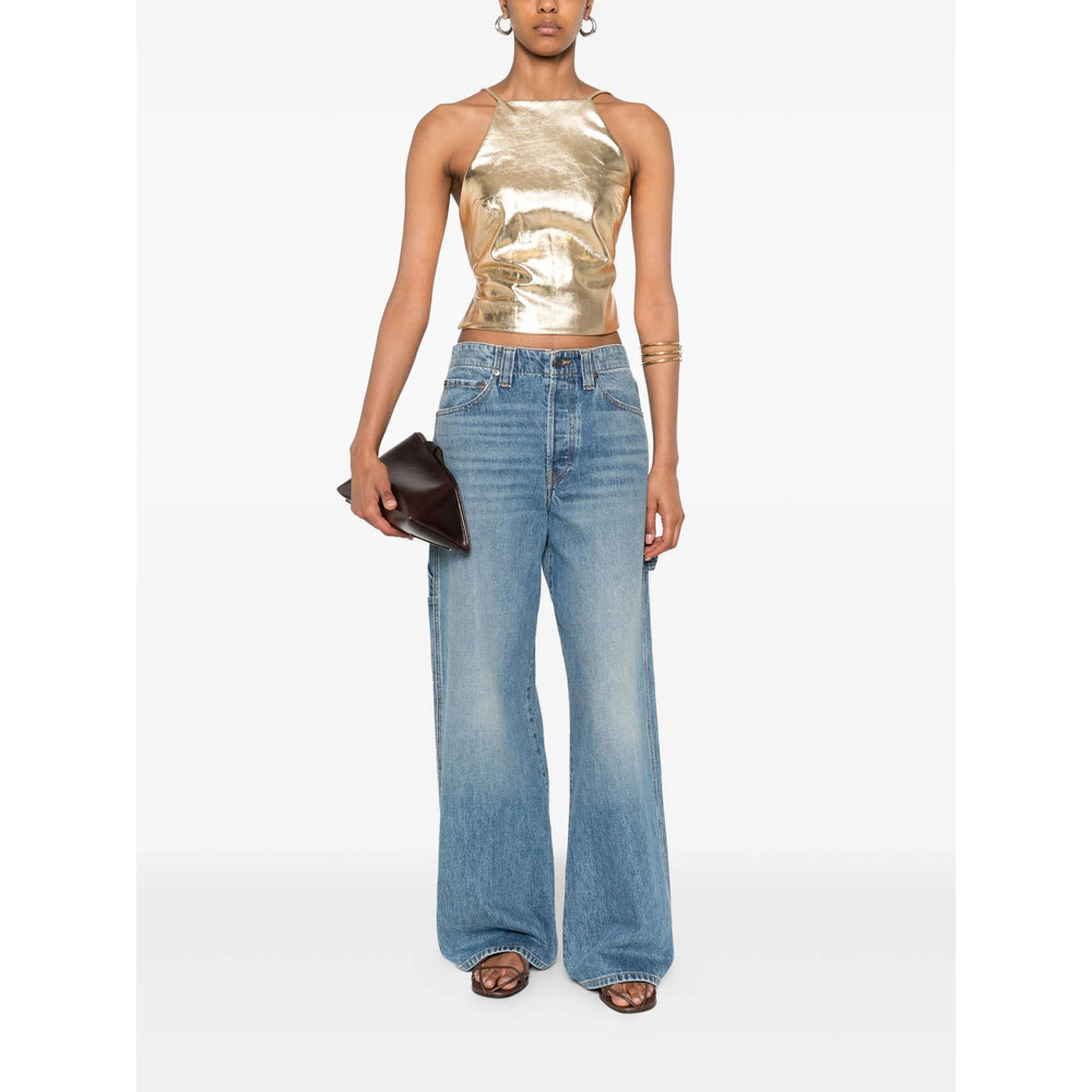 Cult Gaia Top - Oro | 7a2940af85f357f1972e5e7d90118afe0defac00