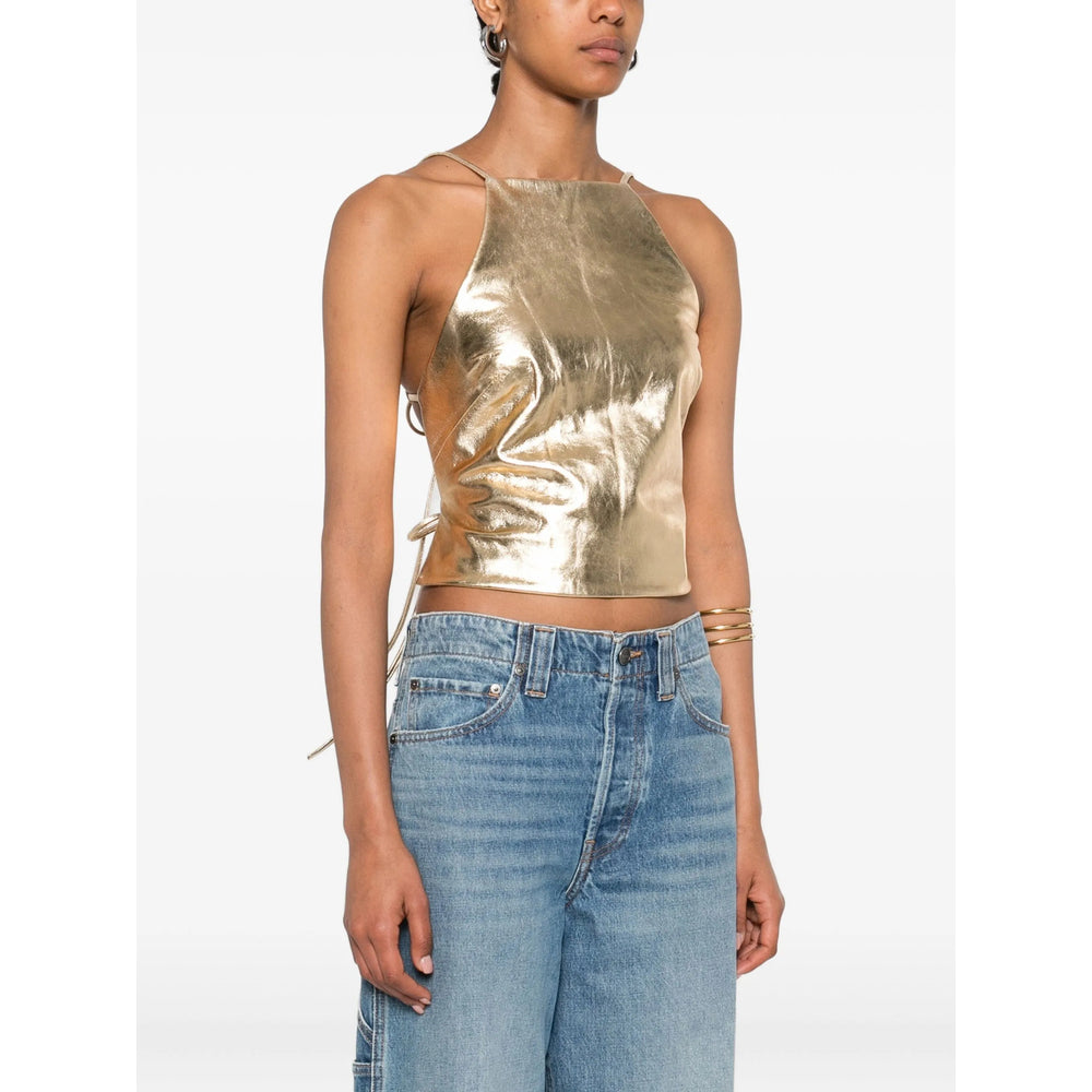 Cult Gaia Top - Oro | f0b3df1f807cae86b8492581984fa78babb57342