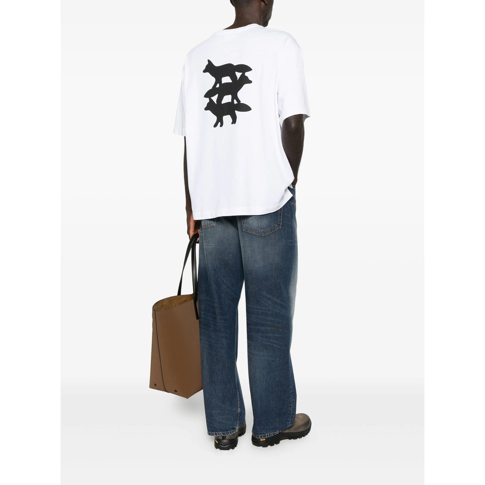 Maison Kitsuné T Shirt - Bianco | 588a8317f57e269783102e647db1ff855aaf3f84