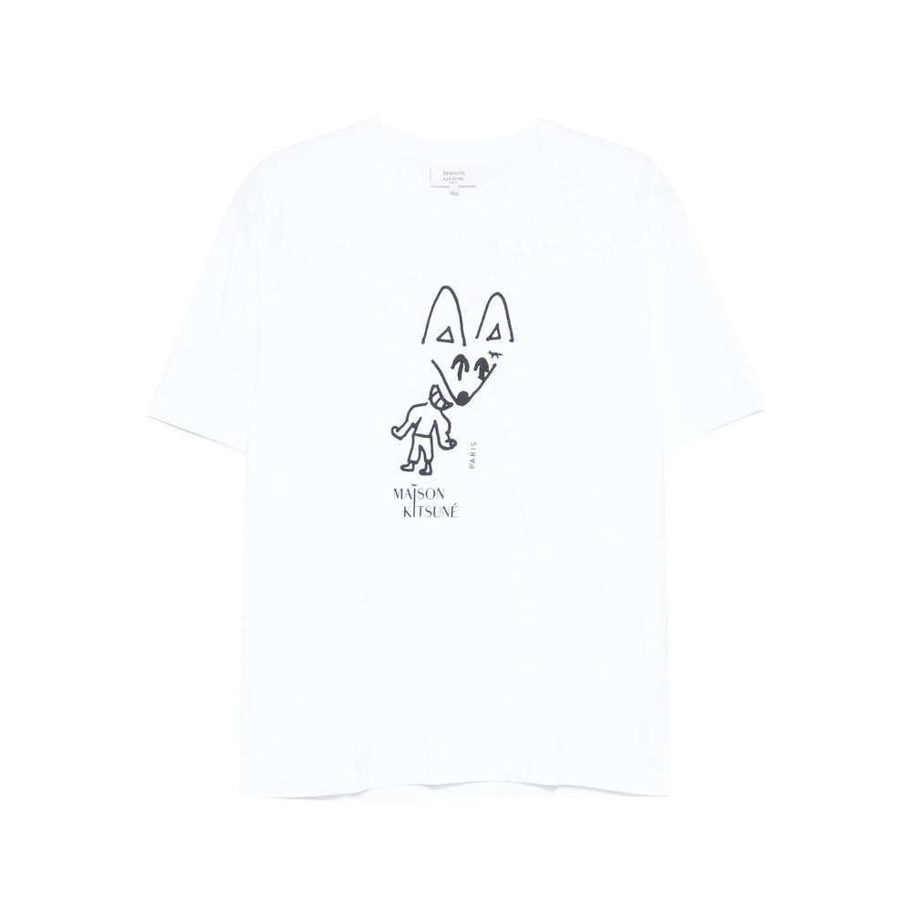 Maison Kitsuné T Shirt - Bianco | cf57d0b4120057a13e822b4d172faae2a26c9ba4