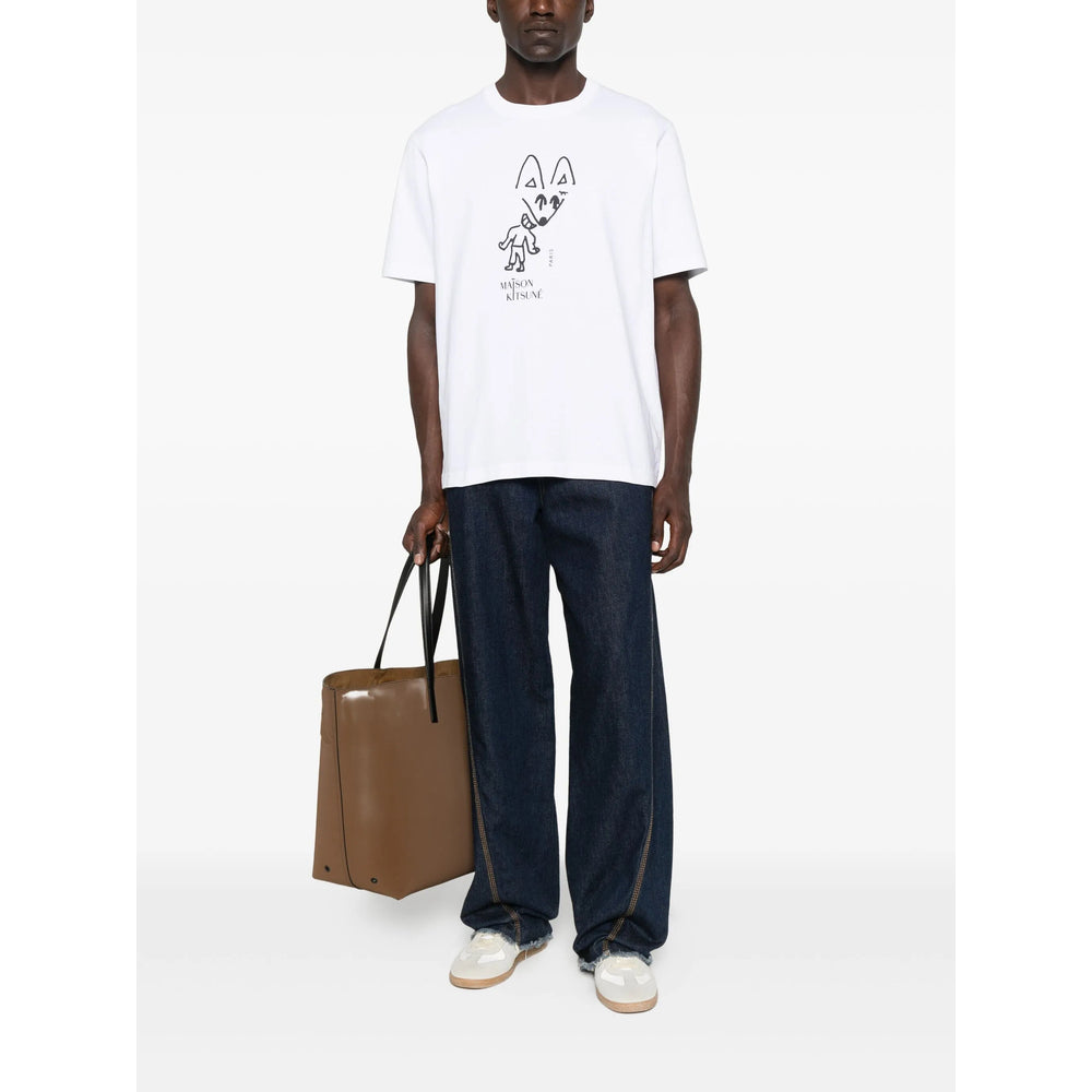 Maison Kitsuné T Shirt - Bianco | 4de71914776ce523154061e65af612255e25627b