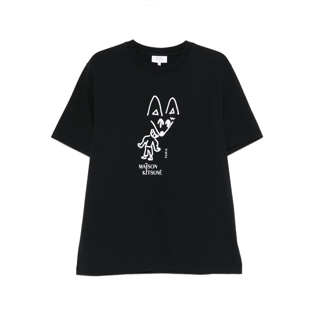 Maison Kitsuné T Shirt - Nero | f58ae248bd0e573a8cf87be6196d8bc7258078bc