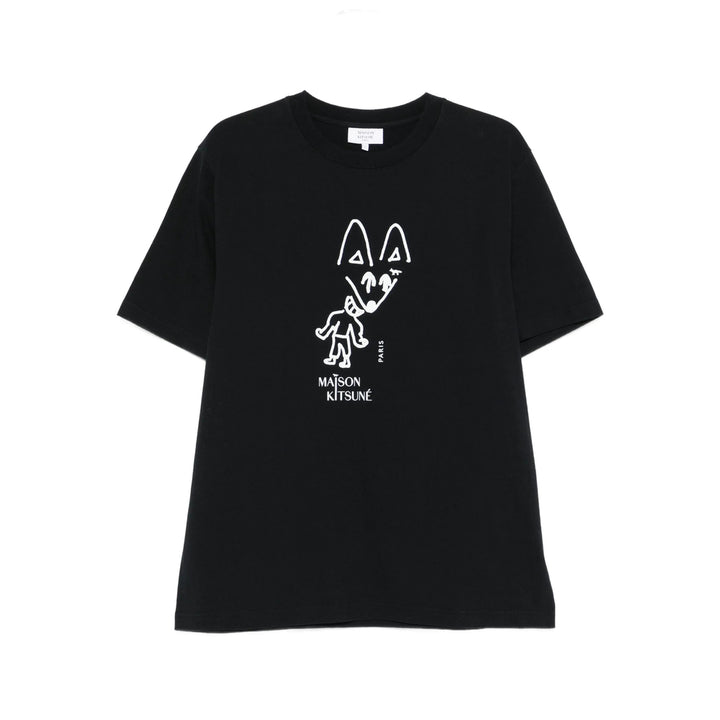 Maison Kitsuné T Shirt - Nero | f58ae248bd0e573a8cf87be6196d8bc7258078bc