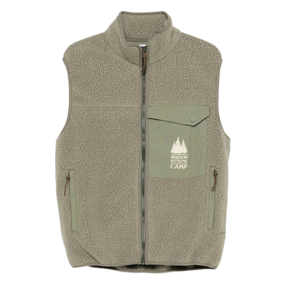 Maison Kitsuné Outwear Waistcoats - Verde | 451e5ec838a253bf35b1ba347d6b6b569f2eaa5a