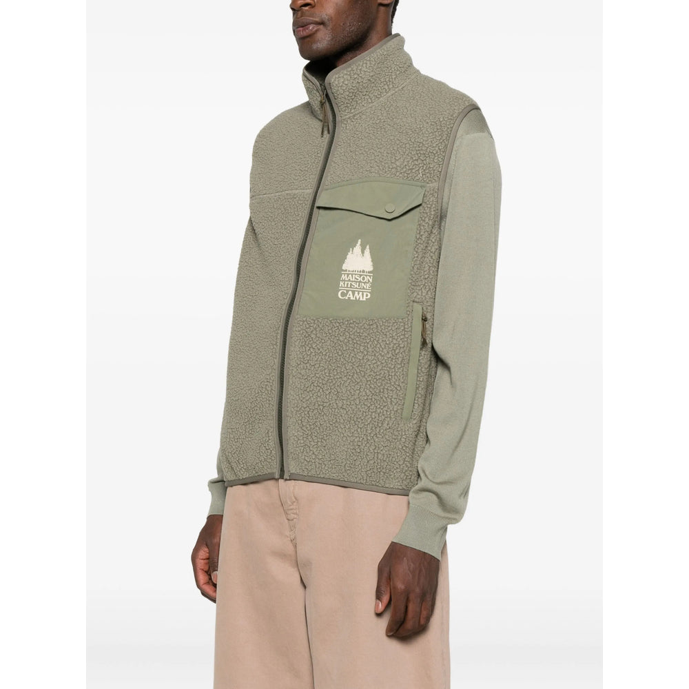 Maison Kitsuné Outwear Waistcoats - Verde | cd72338d3f732eae224c7094354c492637e101c5