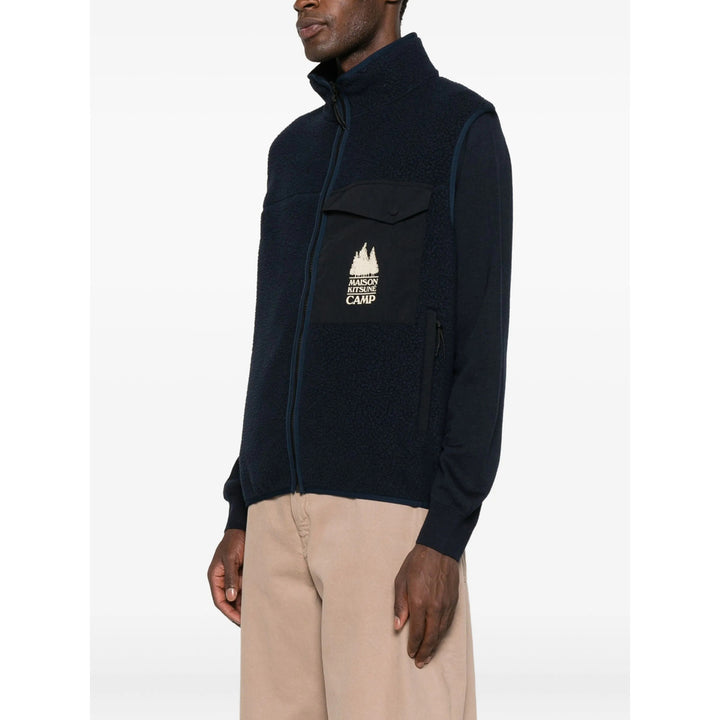 Maison Kitsuné Outwear Waistcoats - Blu | 2daad817c761eb3975e4db3504b6e89619b66850