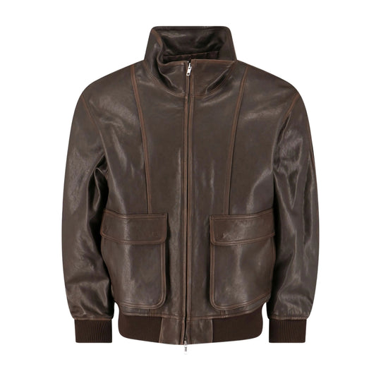 Leather Outerwears Marrone