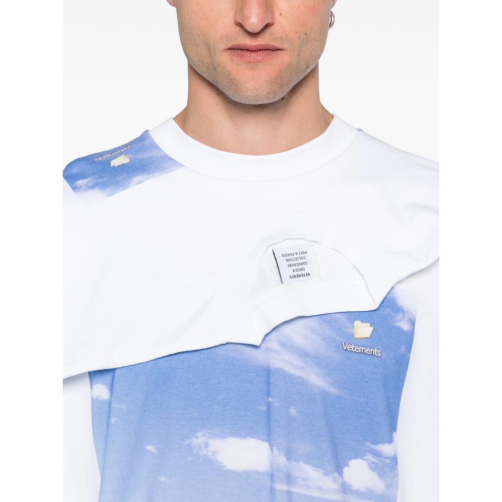 Vetements T Shirt - Bianco, Blu | fe33f6f3e672642d46e24467708ee7b198bbbfd0