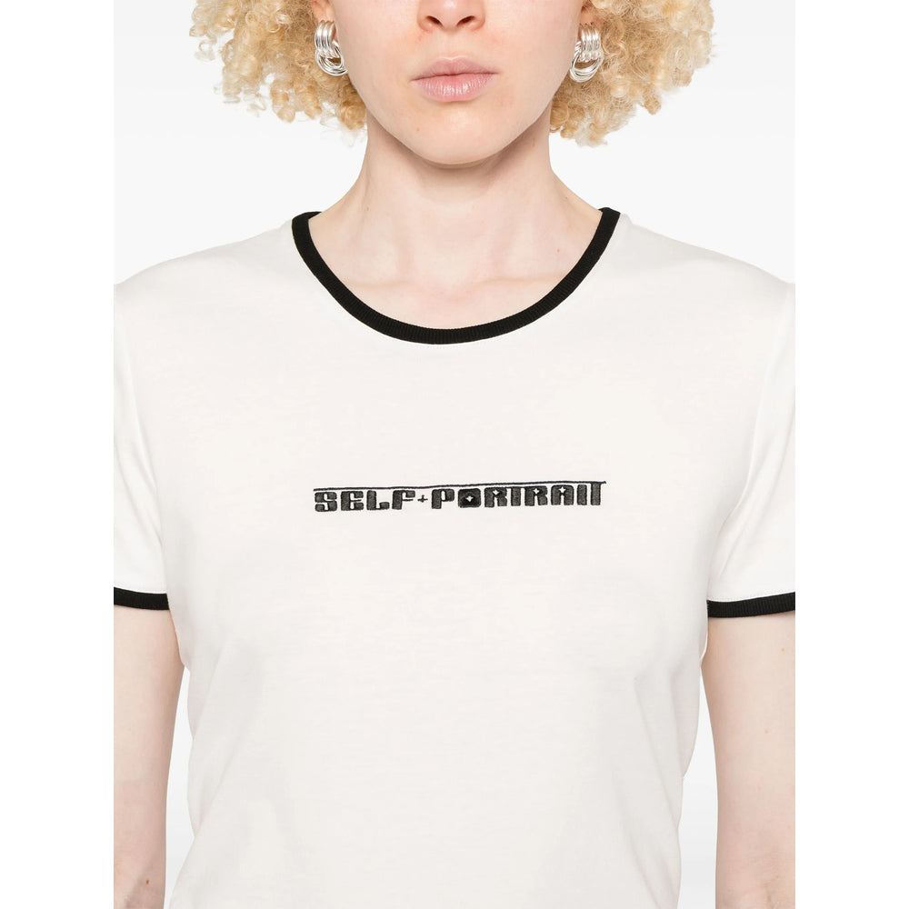 Self-Portrait T Shirt - Bianco | cab87ed466994ed4a10ce17a38cced14c136c2db
