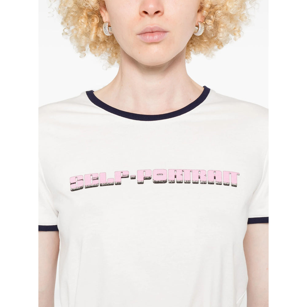 Self-Portrait T Shirt - Bianco | ba695816dee5ca5a8db5d155b48684ccabd8bb92