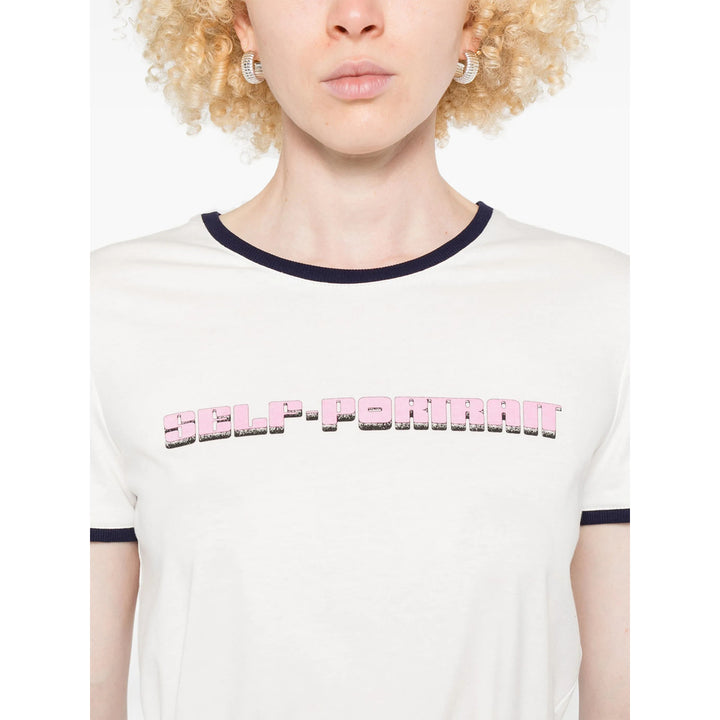 Self-Portrait T Shirt - Bianco | ba695816dee5ca5a8db5d155b48684ccabd8bb92