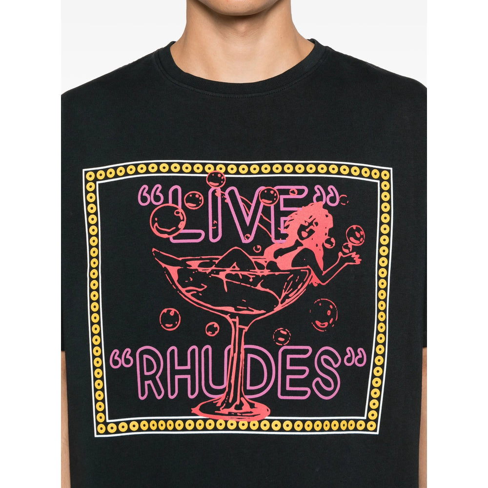 Rhude T Shirt - Nero | bd738c56b8b28367e609629c929b720117557fa8