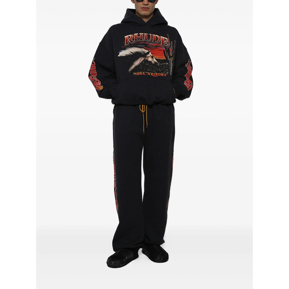 Rhude Felpe - Nero | 5f76f235e5694db512e7a926cb232886d76e03aa