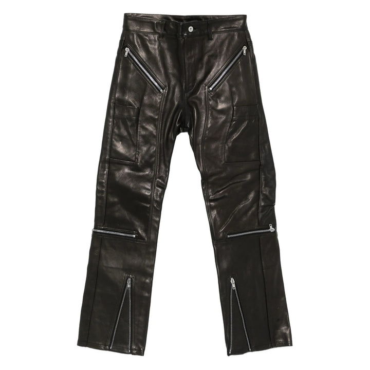 Rick Owens Leather Pants - Nero | b32e96b17d4a6ccd02ba7db07ddf45aa43d8953c