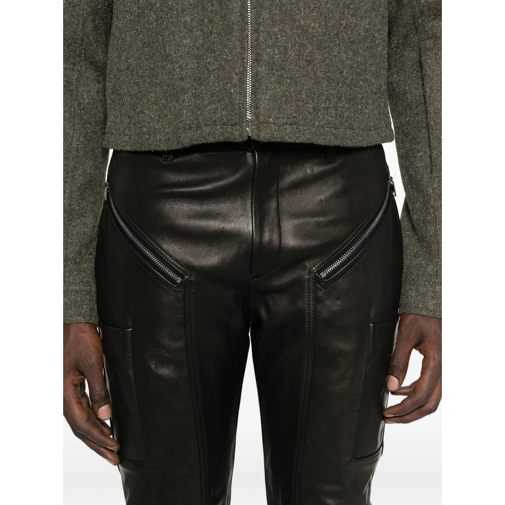 Rick Owens Leather Pants - Nero | 991bc04e783a40bd2ff88bbd9180bb5897d937c6