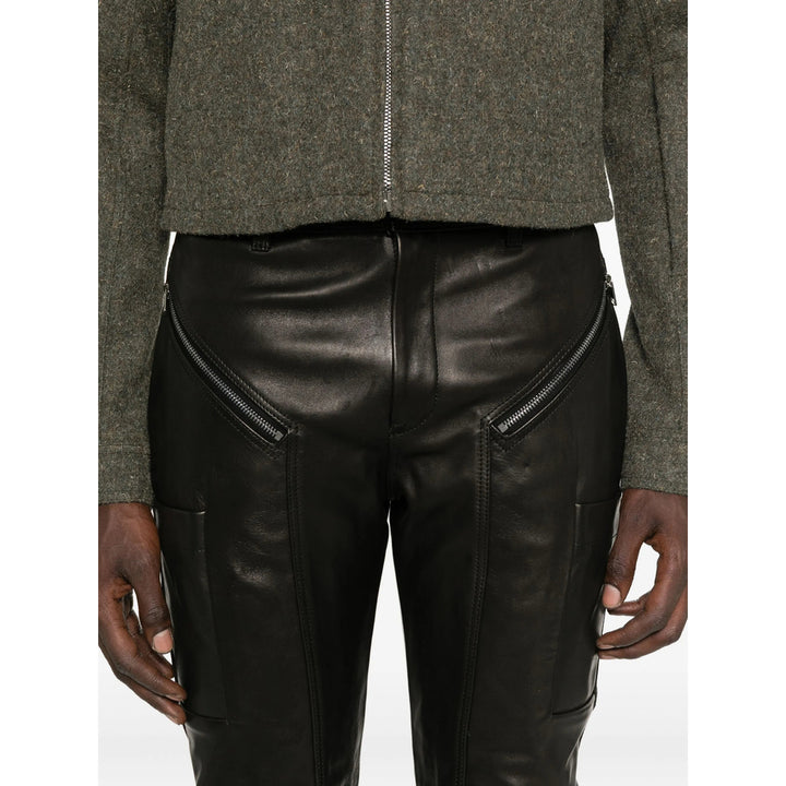 Rick Owens Leather Pants - Nero | 991bc04e783a40bd2ff88bbd9180bb5897d937c6