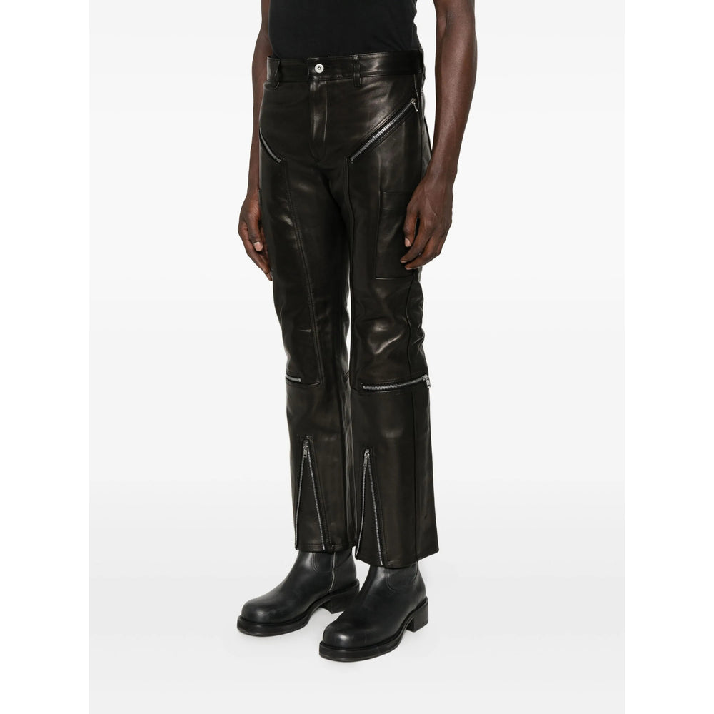 Rick Owens Leather Pants - Nero | fd880aed64ae79a73e583daff85a447e73ed3f5b