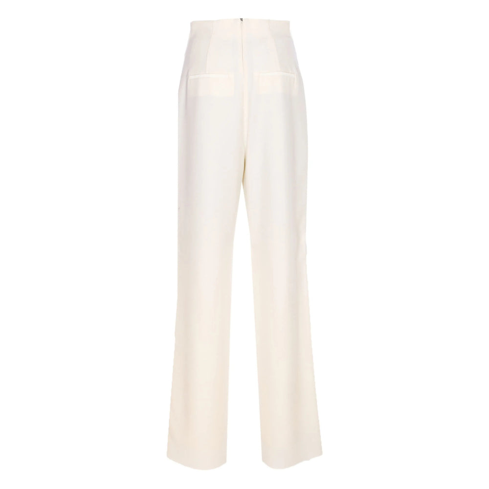 Max Mara Pianoforte Pantaloni - Bianco | 337a01d790b37dccd5c4e2ac1b75398d7805e9ff