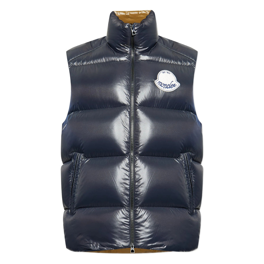 Moncler Outwear Waistcoats - Blu | c8b397d04ca16e521da29e39a9641c74f8a21b53