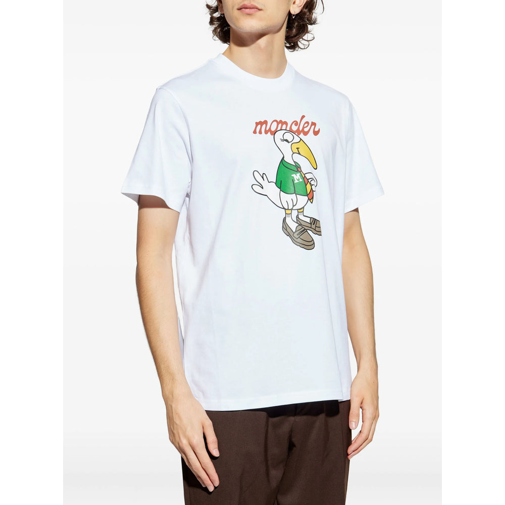 Moncler T Shirt - Bianco | 81a8c0e9c8ce90e3b5d9a4c564d1377992b9dcec
