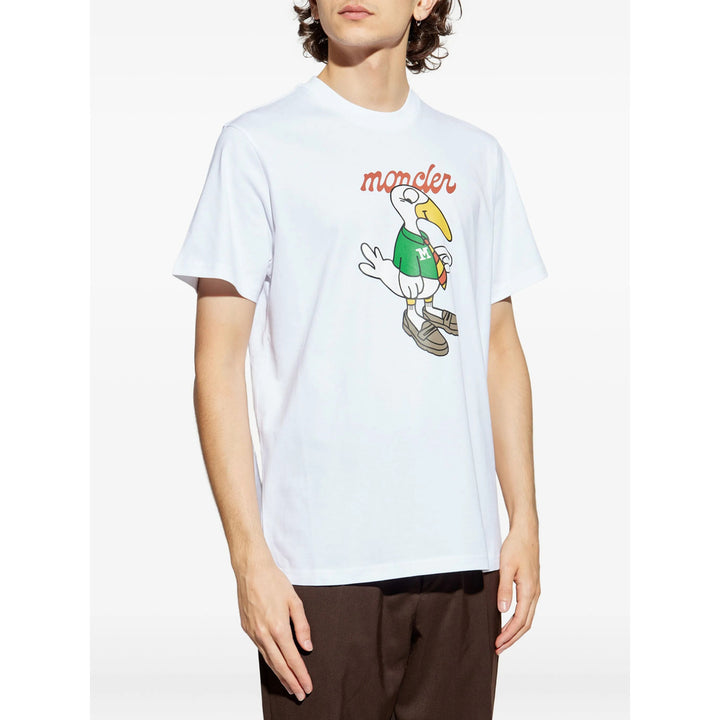 Moncler T Shirt - Bianco | 81a8c0e9c8ce90e3b5d9a4c564d1377992b9dcec