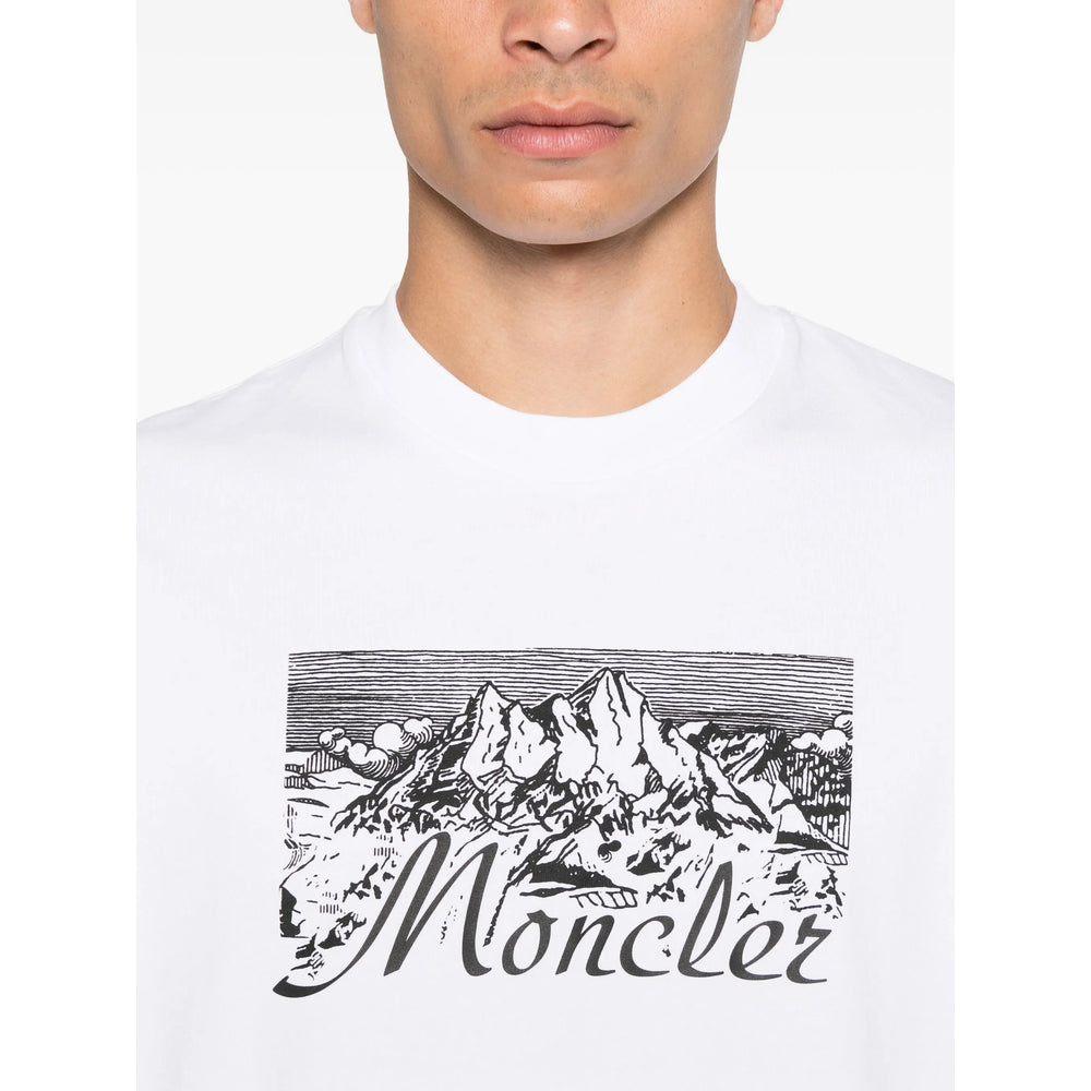 Moncler T Shirt - Bianco | 4b2b232f02e3fd092f248ebdaf11b77103489ef3