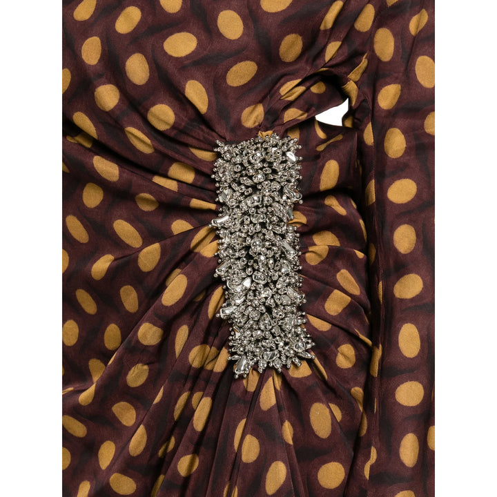 Dries Van Noten Abiti - Marrone | 383975f4b8f71d4753de0cf6fa9376ff87ffefa5