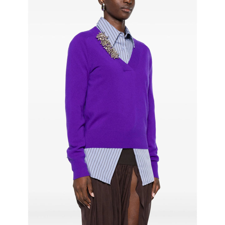 Dries Van Noten Maglioni - Viola | 695364be80c9c5041eb23def501039acaabf70c5