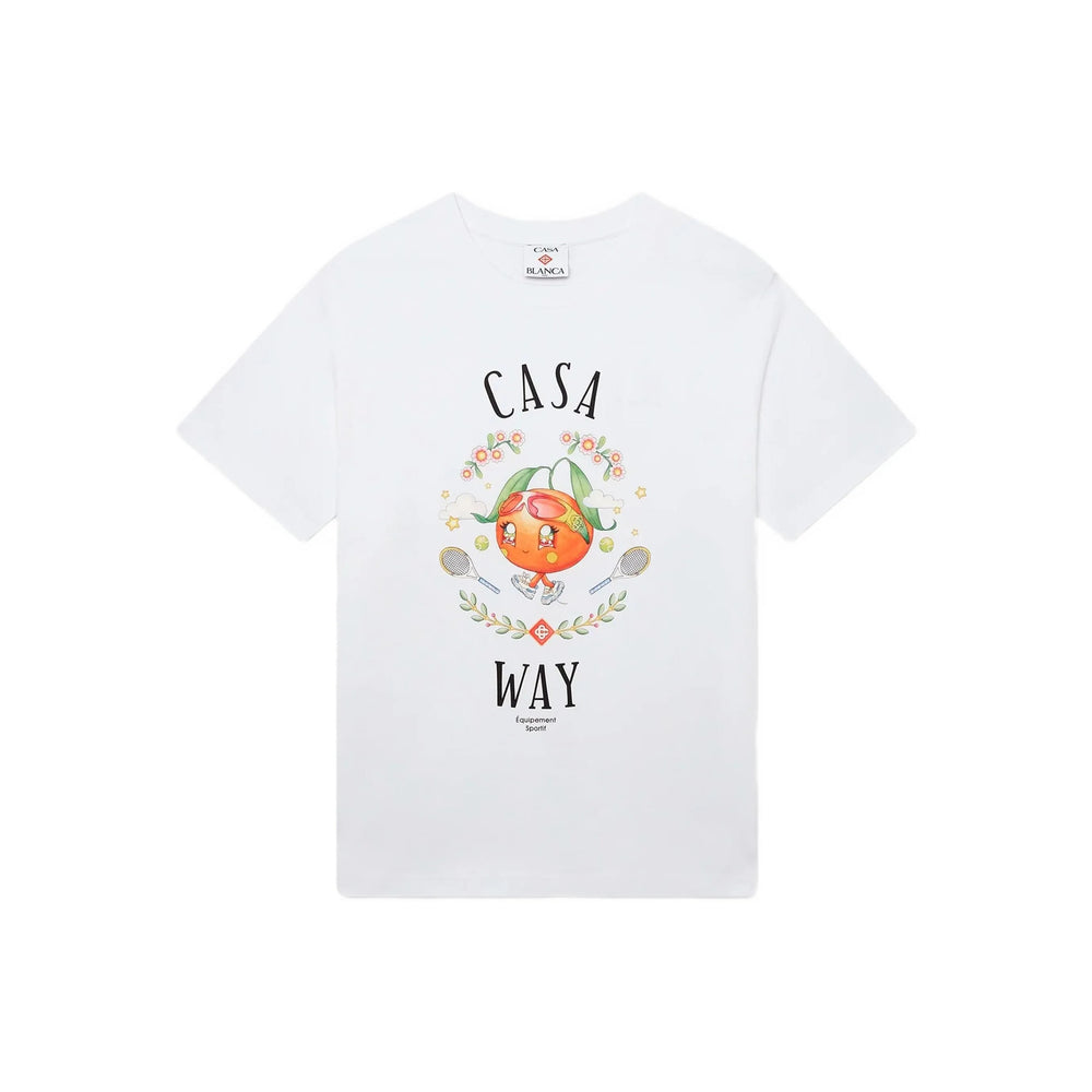 Casablanca T Shirt - Bianco | a58945a4793e39730c51e3ebf9122bbace5eaf2d