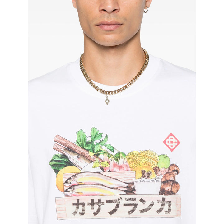 Casablanca T Shirt - Bianco | 5bf3c695c53e950a41e980a52a0d561539564423