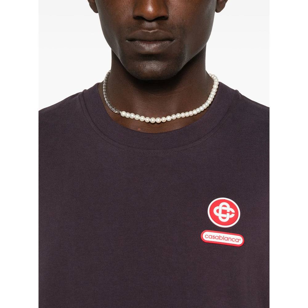 Casablanca T Shirt - Viola | 75ee44a20d6433a792aaef733de81163a496784c
