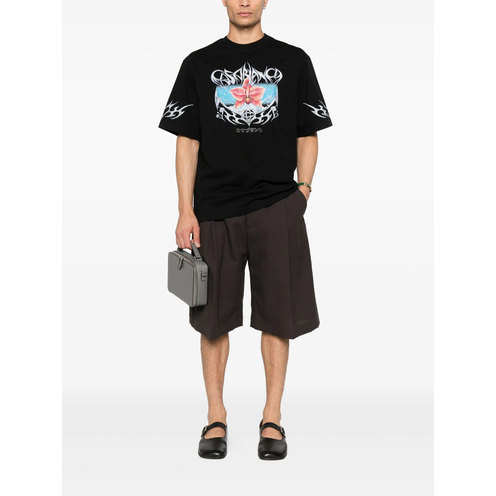 Casablanca T Shirt - Nero | 75b7c188d1e3a1b5499a1314c9602f307137b330