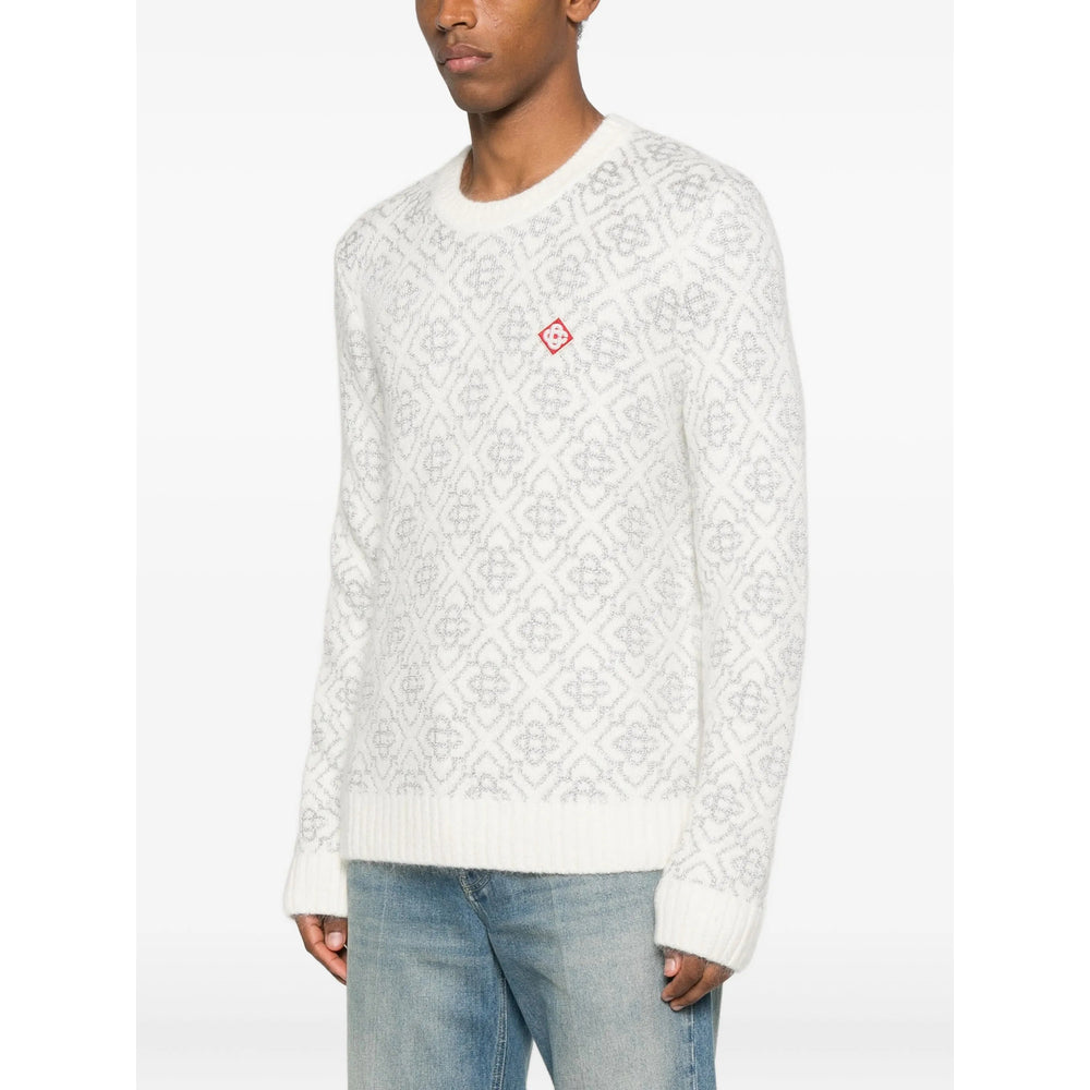 Casablanca Maglioni - Bianco, Argento | d55868c4a6d758233930523656397e50e3f7b32f