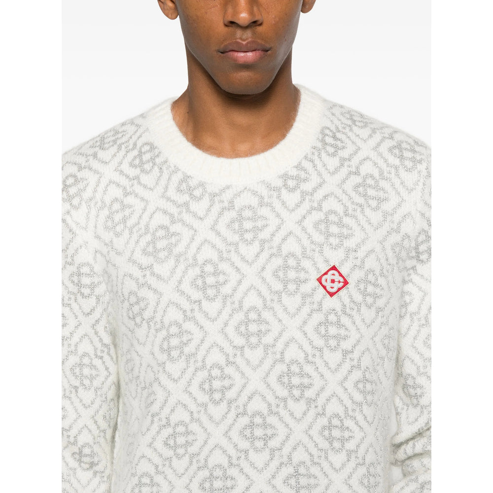 Casablanca Maglioni - Bianco, Argento | e49330a36f6174c9842dca6ba7aea0ce6555e894