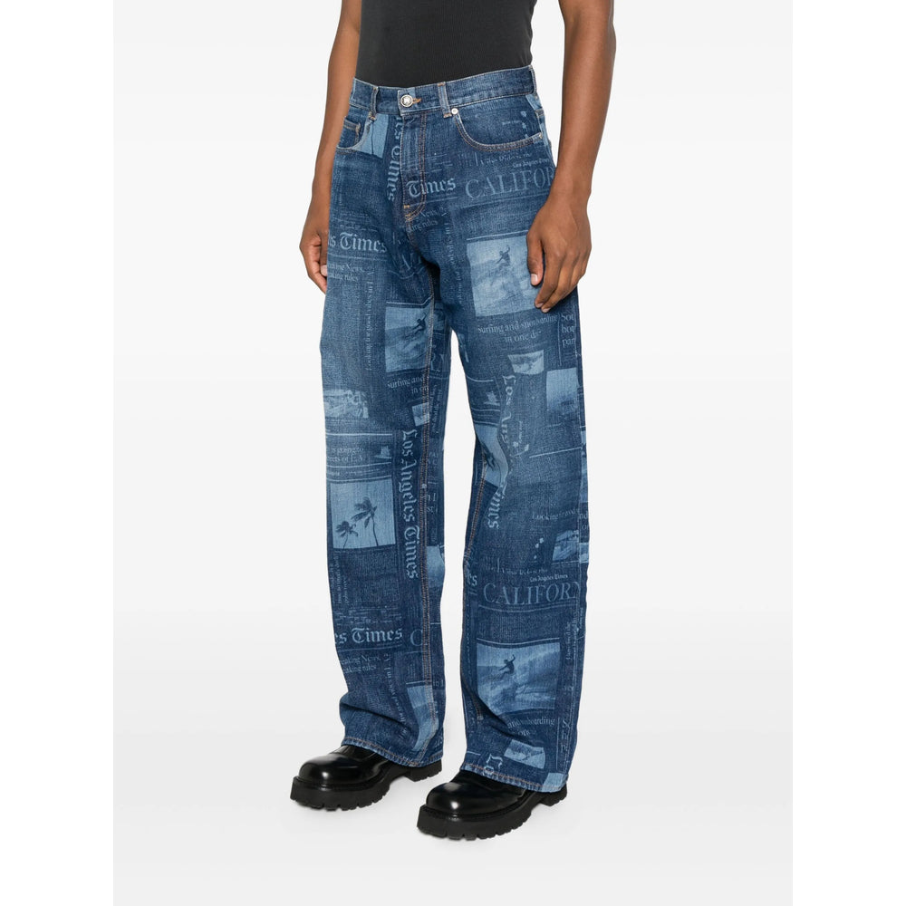 Palm Angels Jeans - Blu | 20f746c8c2dc82cb309638608cce67f6ef55e59f