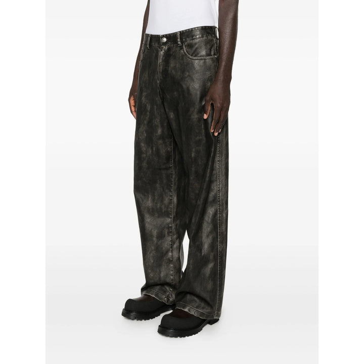 Palm Angels Leather Pants - Grigio | 6bf2a5954b649827f2369a5a80f40efd2a8d57c5