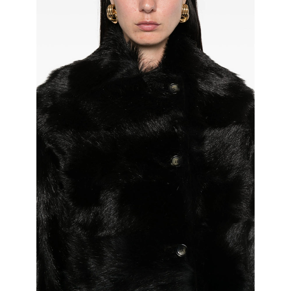 Alberta Ferretti Leather Outerwears - Nero | 18ca928a0f8ee075c119db751ffdcd39b956c3eb