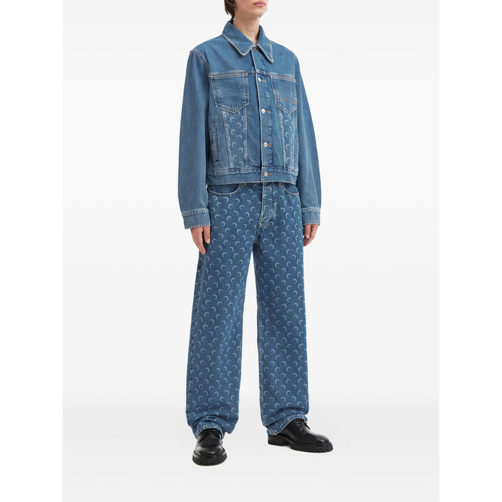 Marine Serre Outerwears - Blu | 27d5c0dbbf7db5fcad4cb22ecaf1dc5f708ff0df